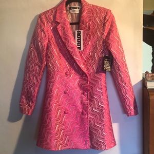 Rotate Birger Christensen pink blazer dress NWT 38